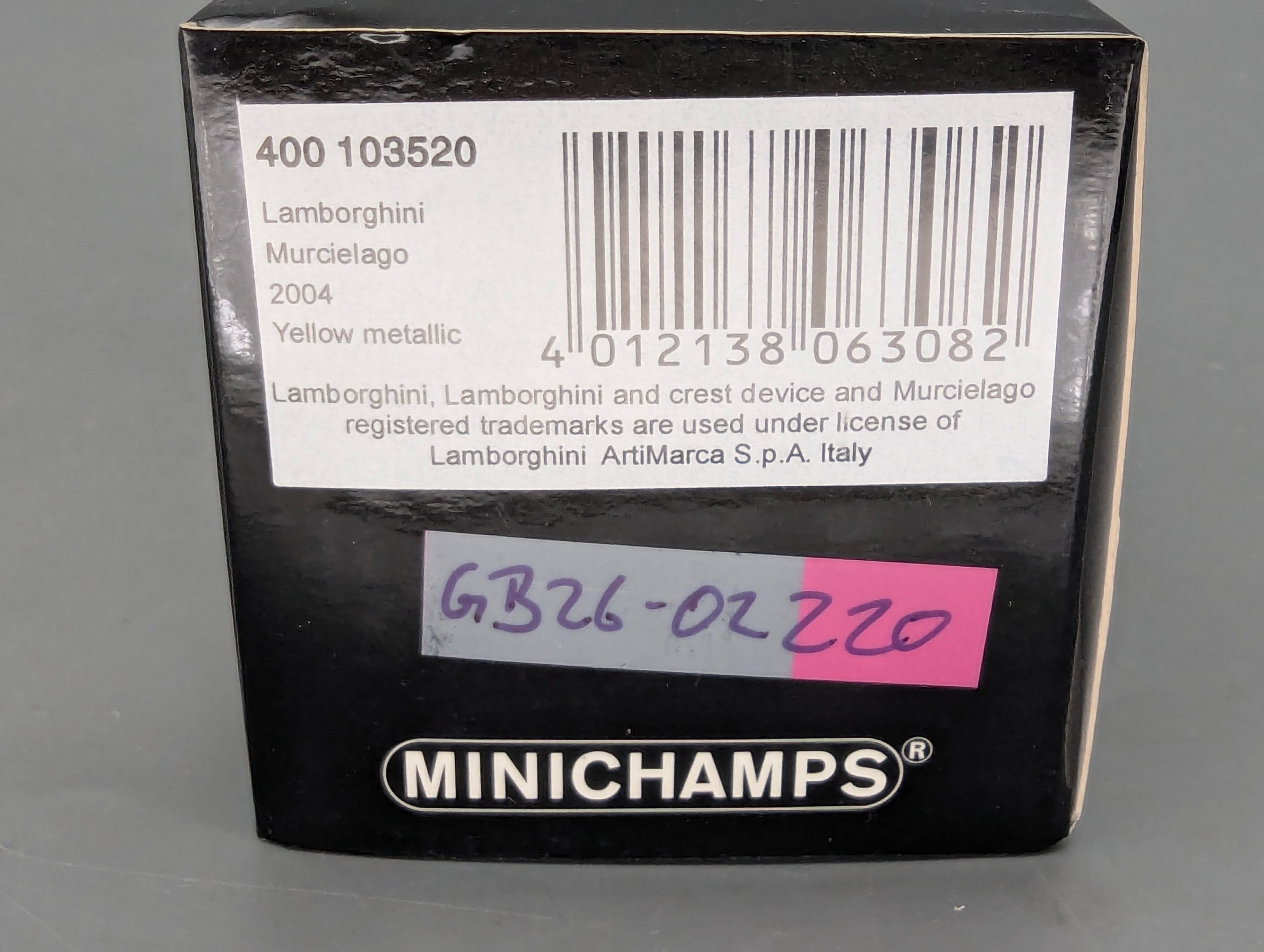 Modellautos 1:43 Minichamps Lamborghini Murcielago  2004 Yellow Metallic mit OVP