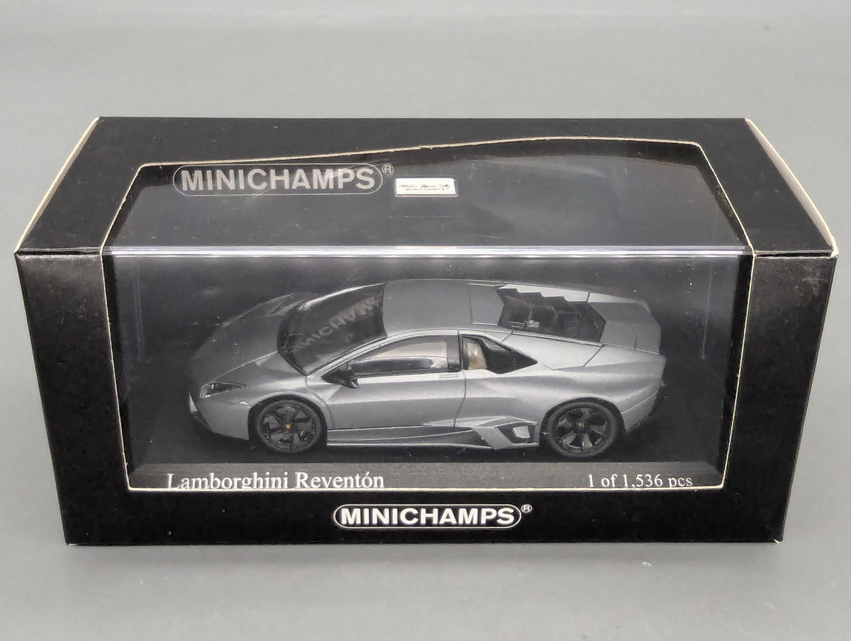 Modellautos 1:43 Minichamps Lamborghini Reventon 2007 Matt Grey mit OVP