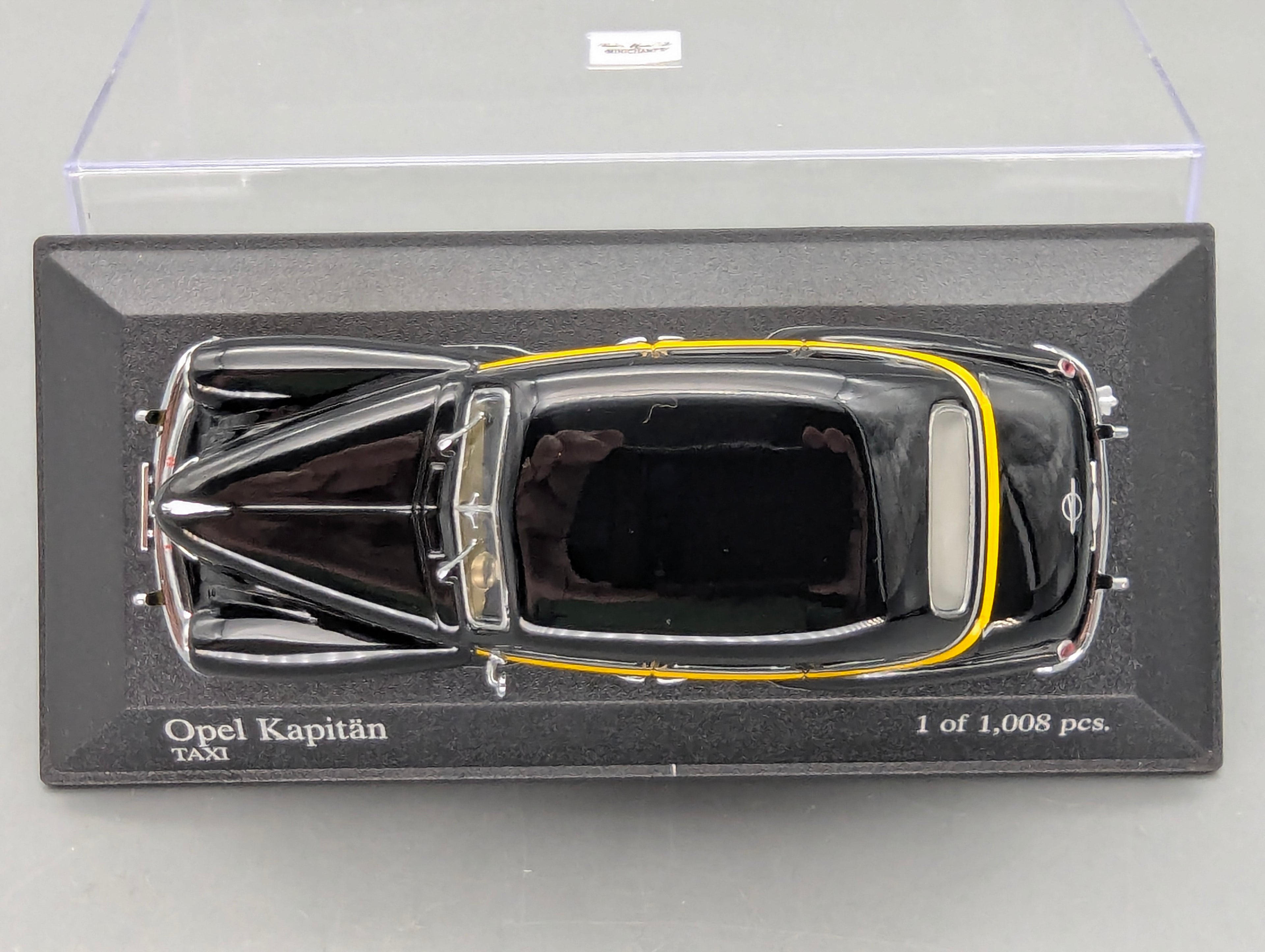 Modellautos 1:43 Minichamps Opel Kapitän 1951 Taxi mit OVP