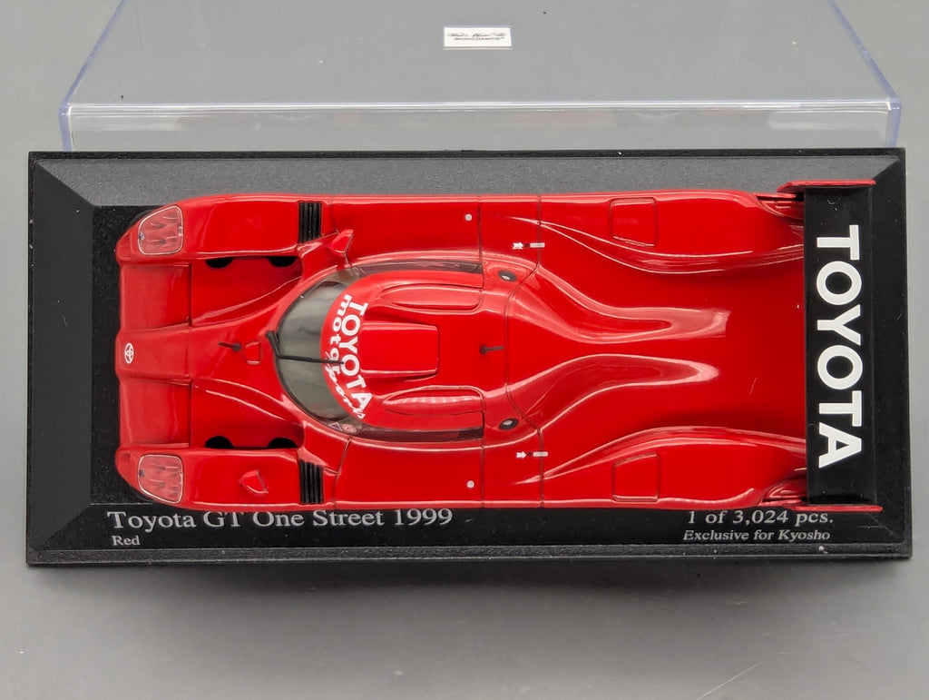 Modellautos 1:43 Minichamps Toyota GT One Street 1999 Red mit OVP