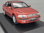 Modellautos 1:43 Minichamps Volvo S40 2000 Höstguld Red Metallic mit OVP