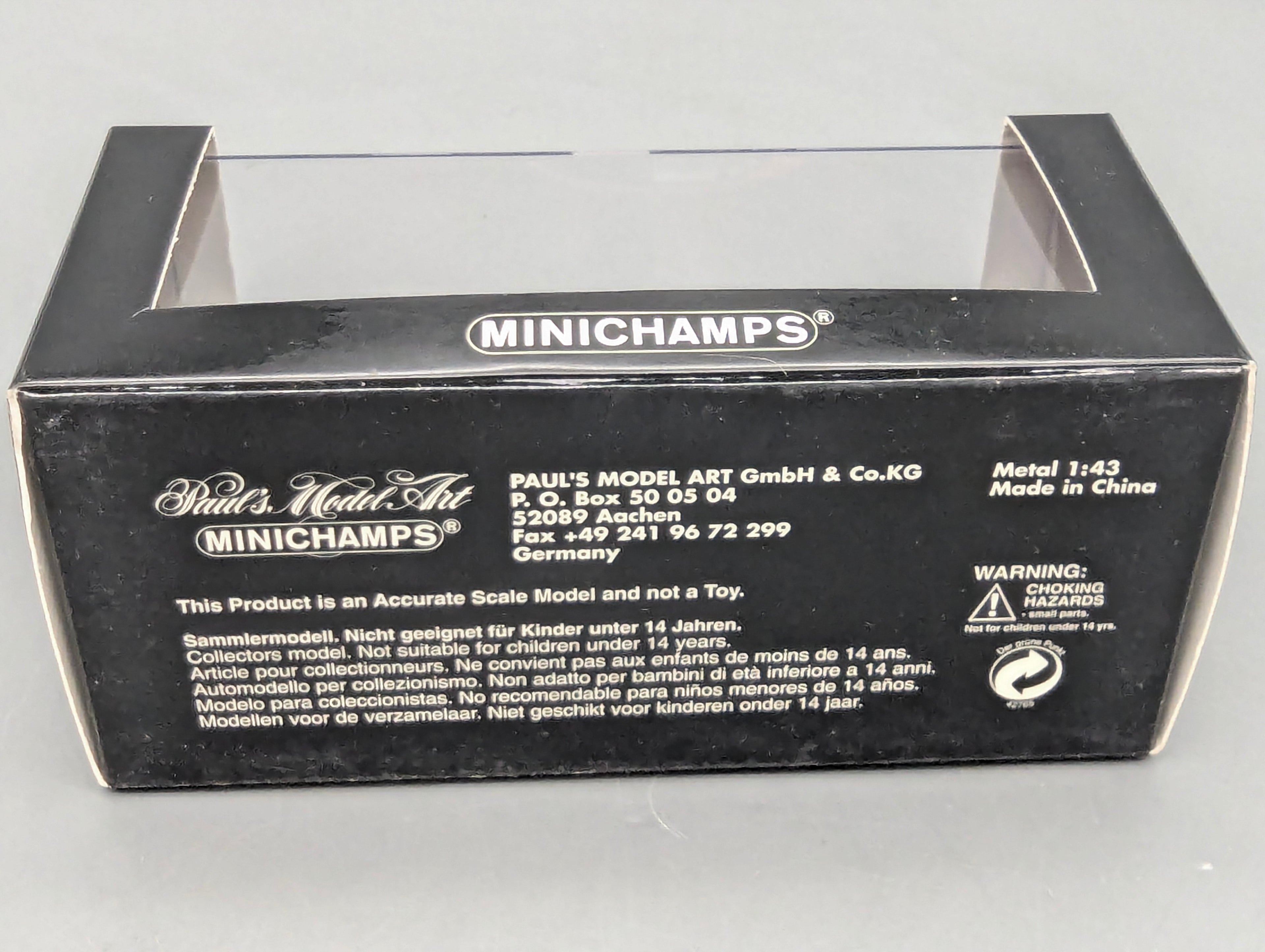 Coches en miniatura 1:43 Minichamps Mercedes Benz SL65 AMG Black Series Plata con embalaje original