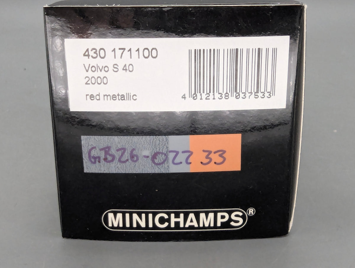Modellautos 1:43 Minichamps Volvo S40 2000 Höstguld Red Metallic mit OVP