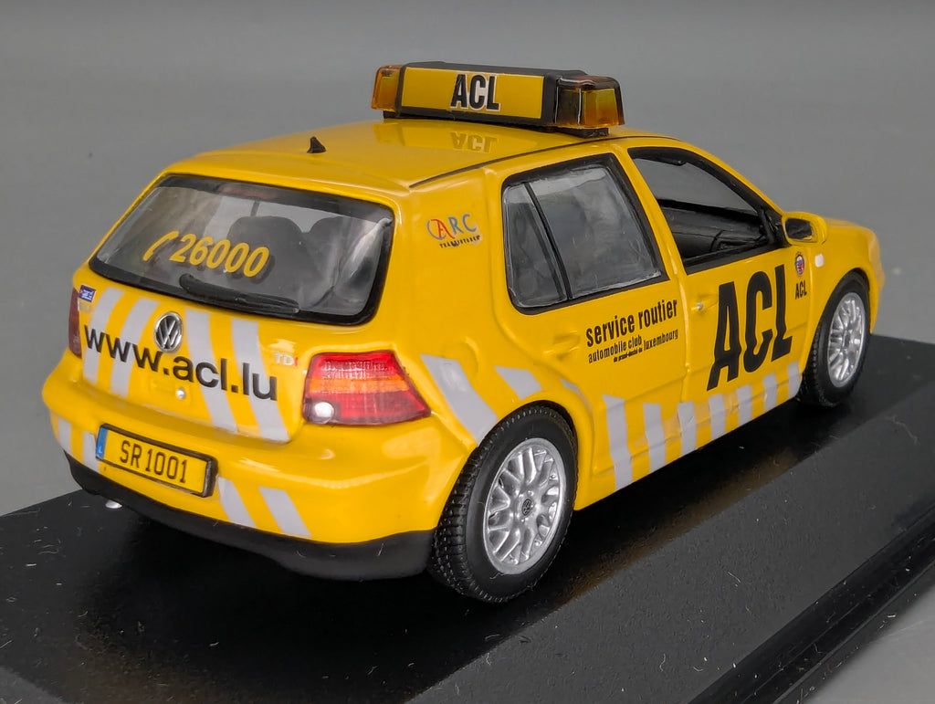 Modellautos 1:43 Minichamps Volkswagen VW Golf 1997 ADAC ACL Luxemburg mit OVP