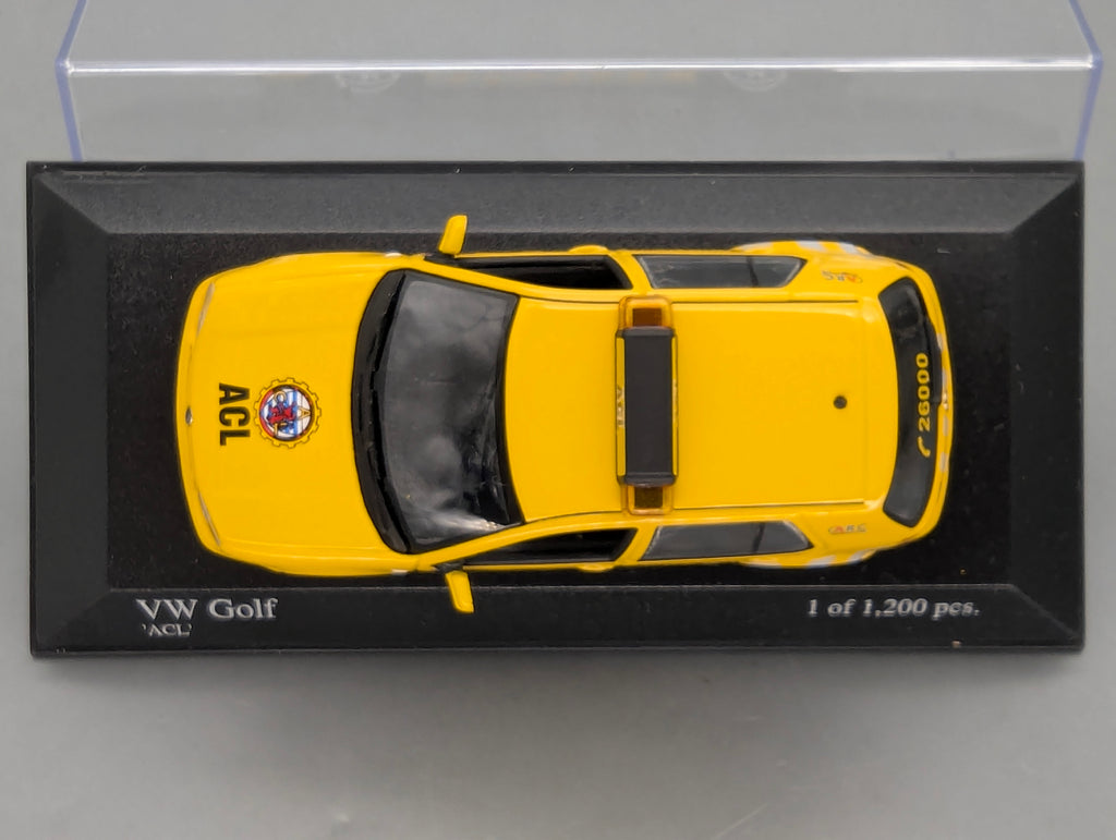 Modellautos 1:43 Minichamps Volkswagen VW Golf 1997 ADAC ACL Luxemburg mit OVP