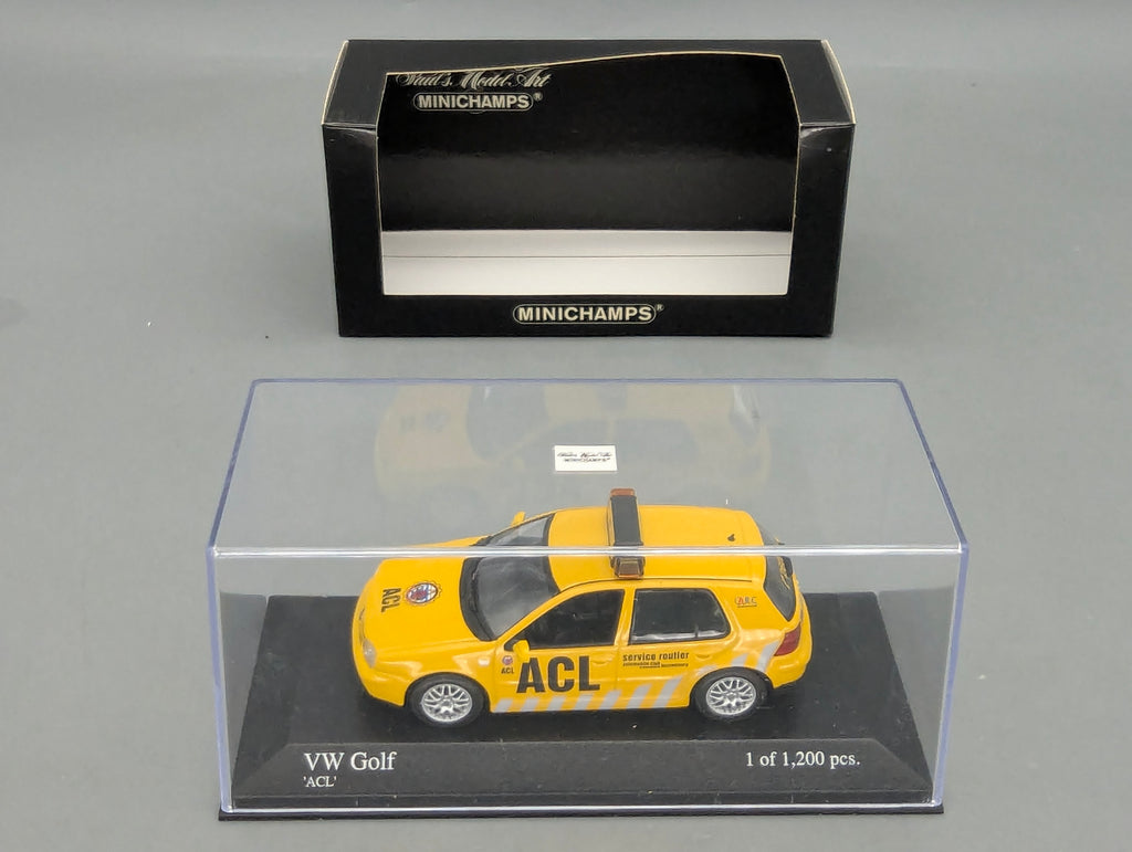 Modellautos 1:43 Minichamps Volkswagen VW Golf 1997 ADAC ACL Luxemburg mit OVP