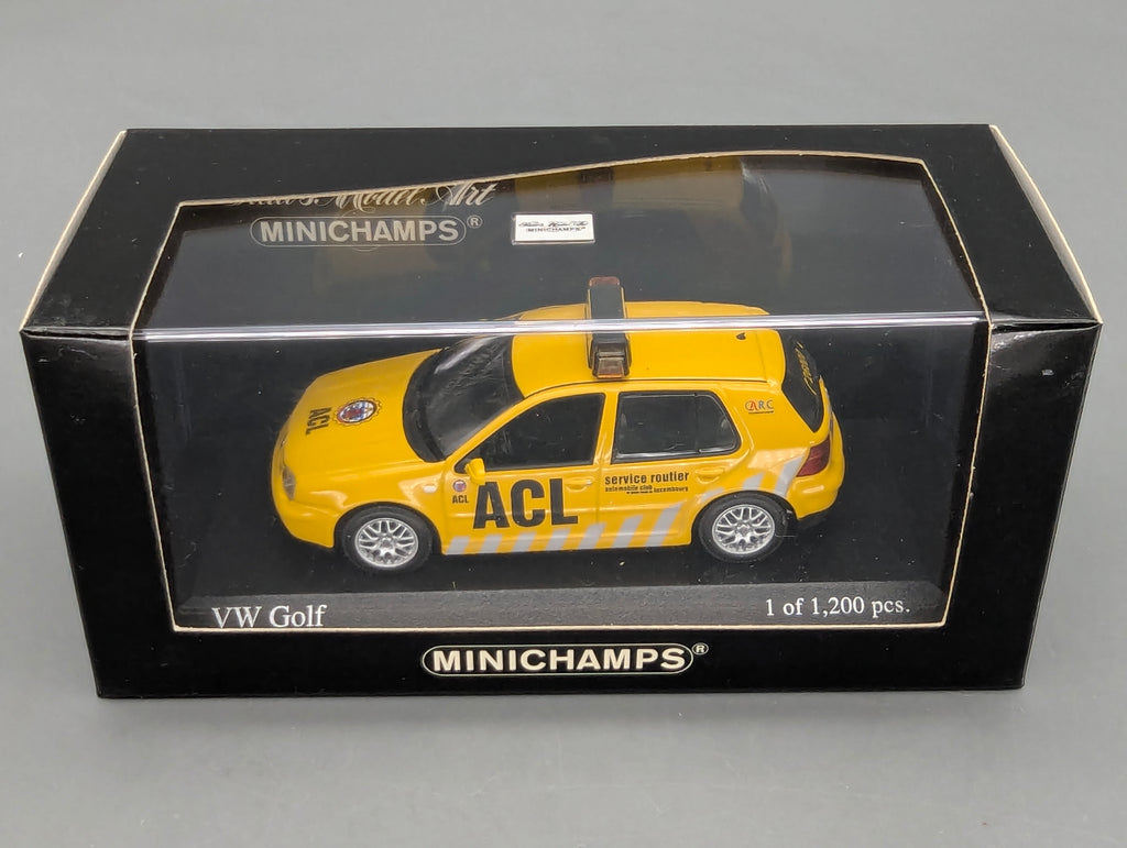 Modellautos 1:43 Minichamps Volkswagen VW Golf 1997 ADAC ACL Luxemburg mit OVP