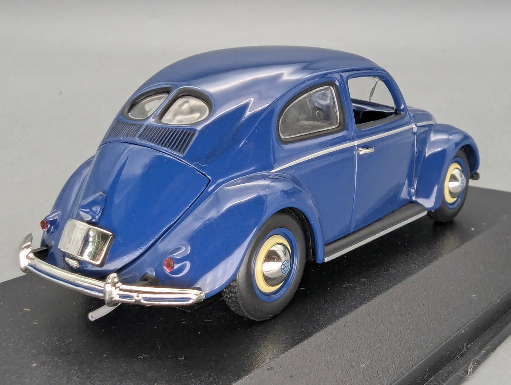 Modellautos 1:43 Minichamps Volkswagen VW 1200 Beetle Käfer Brezelkäfer Blau mit OVP