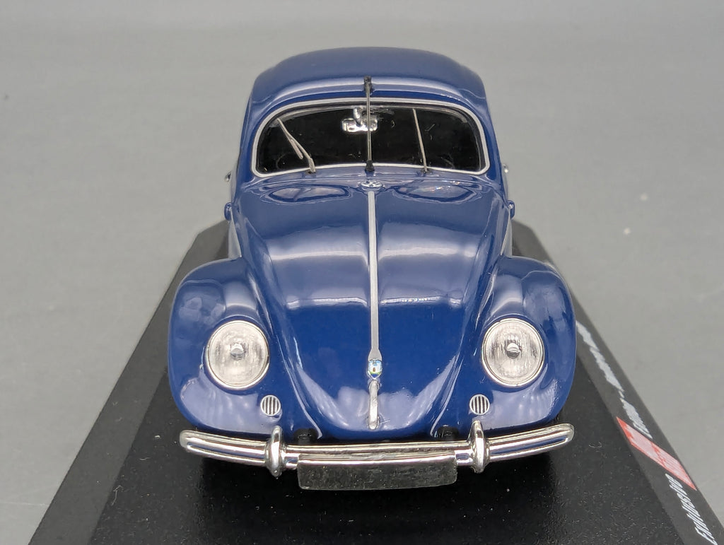 Modellautos 1:43 Minichamps Volkswagen VW 1200 Beetle Käfer Brezelkäfer Blau mit OVP