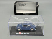 Modellautos 1:43 Minichamps Volkswagen VW 1200 Beetle Käfer Brezelkäfer Blau mit OVP