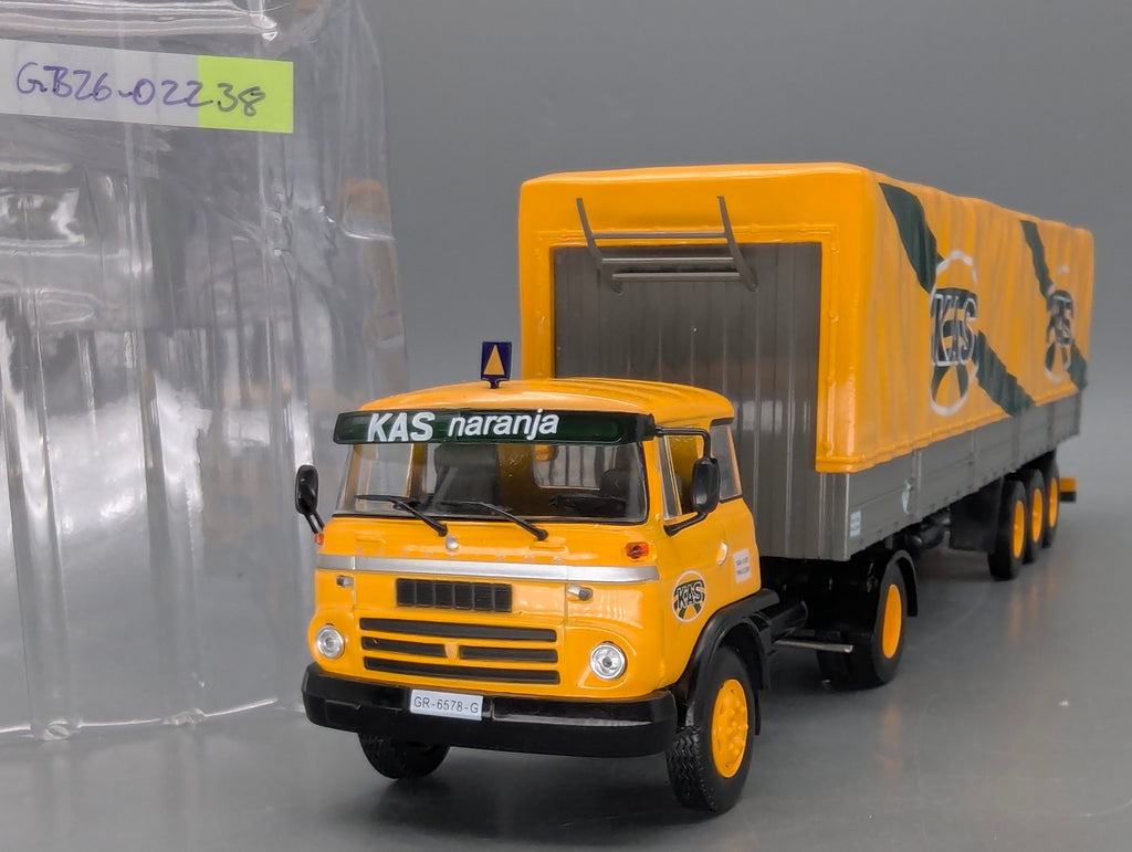 LKW Modell 1:43 Ixo Barreiros Super Azor Sattelzug KAS Naranja