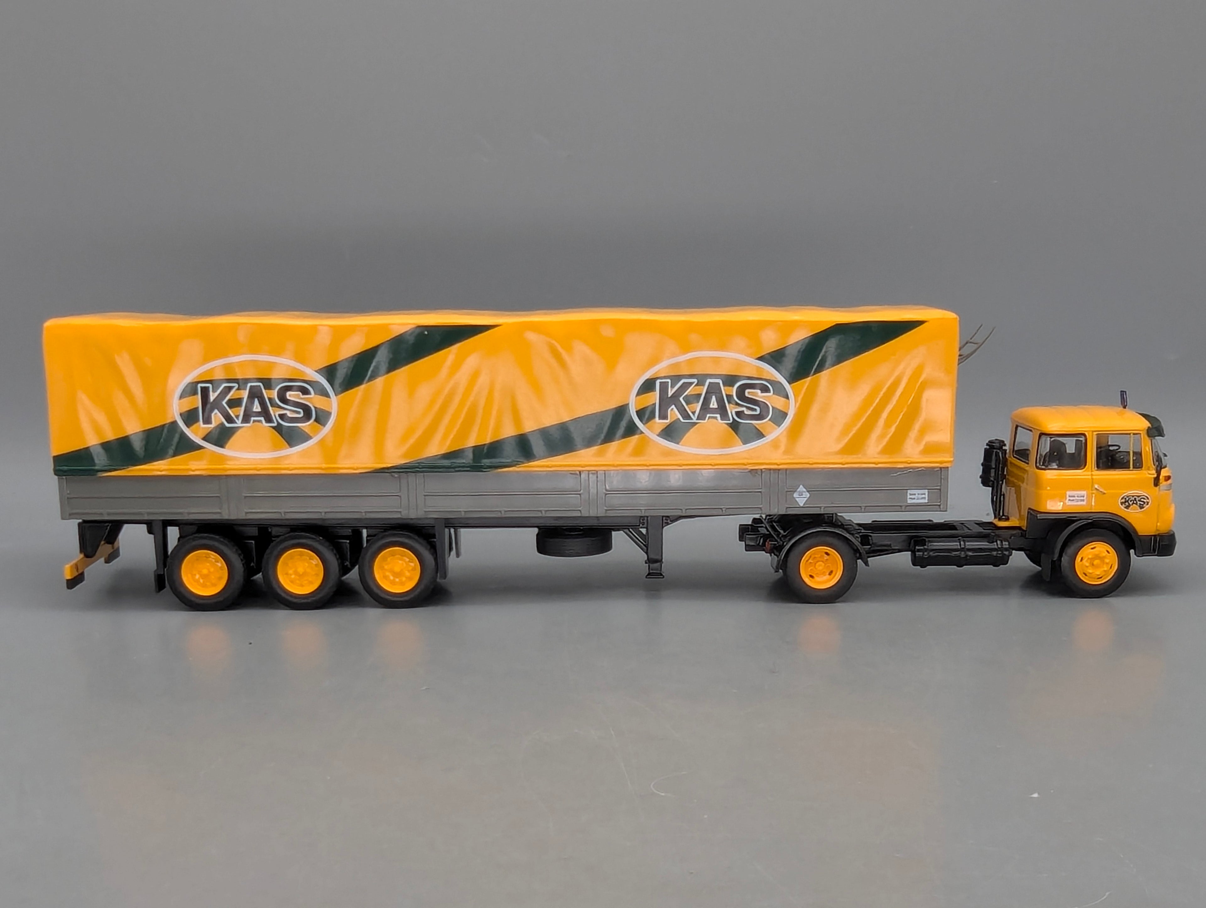 LKW Modell 1:43 Ixo Barreiros Super Azor Sattelzug KAS Naranja