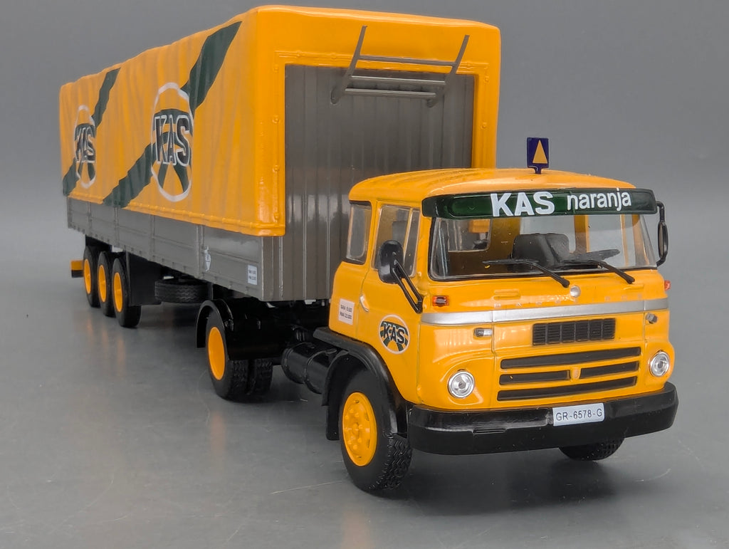 LKW Modell 1:43 Ixo Barreiros Super Azor Sattelzug KAS Naranja