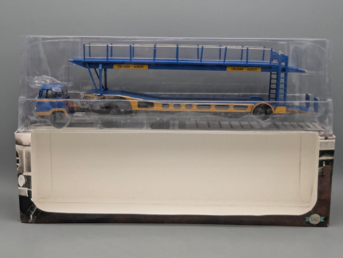 LKW Modell 1:43 Ixo Unic Auteuil Autotransporter Sattelzug Causse Walon mit OVP