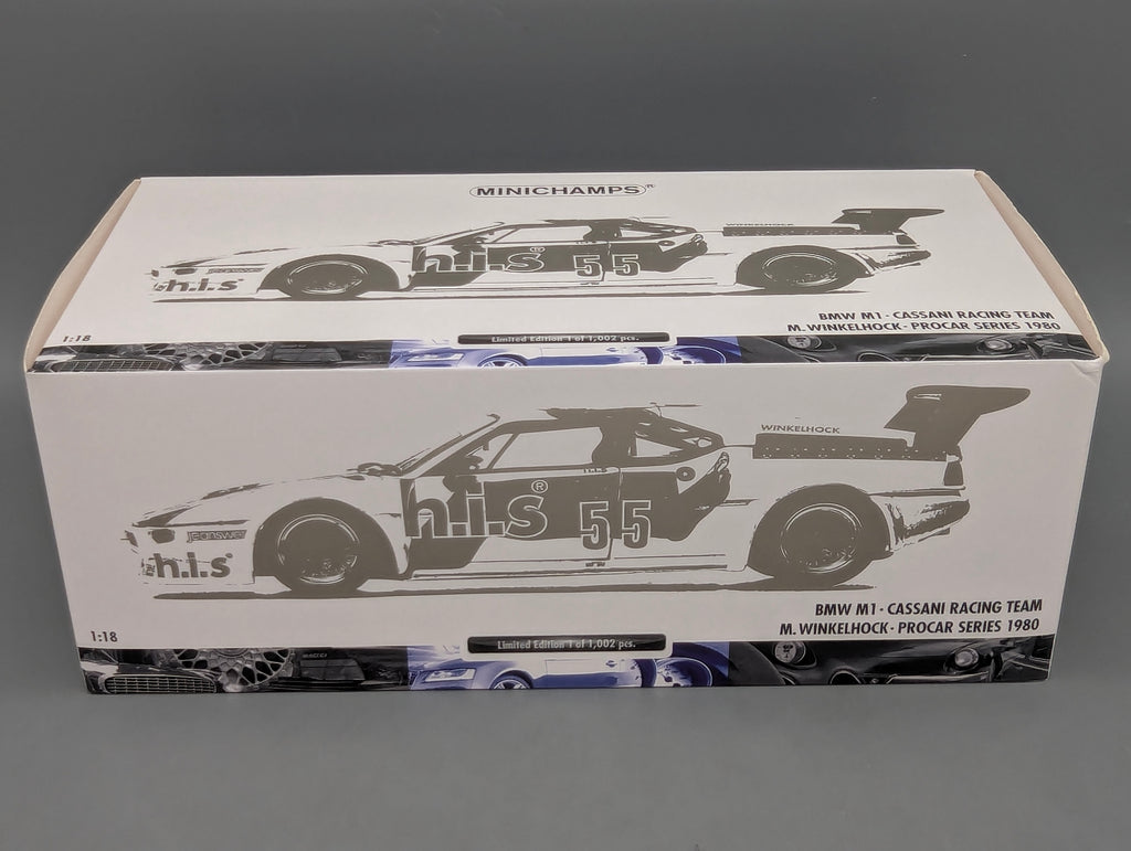 Modellautos 1:18 Minichamps BMW M1 Cassani Procar 1980 #55 M. Winkelhock mit OVP