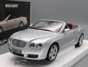 Modellautos 1:18 Minichamps Bentley Continental GTC 2006 Silver mit OVP