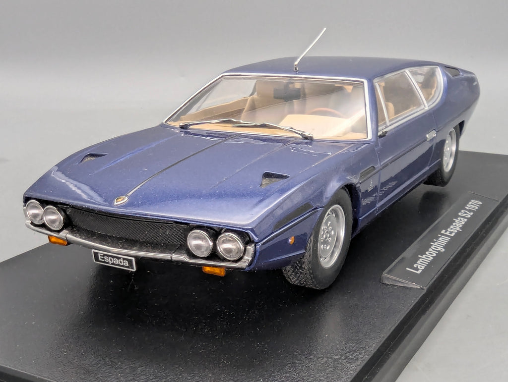 Modellautos 1:18 KK-Scale Lamborghini Espada S2 1970 Blau mit OVP
