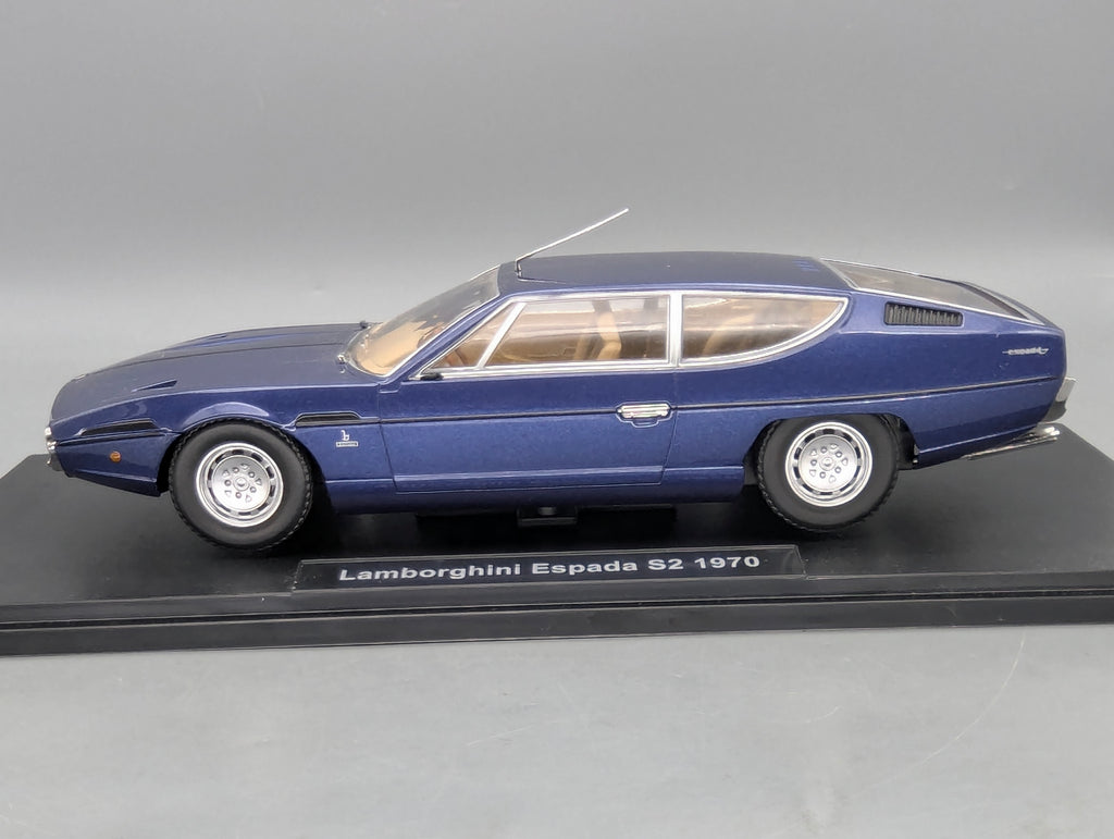 Modellautos 1:18 KK-Scale Lamborghini Espada S2 1970 Blau mit OVP