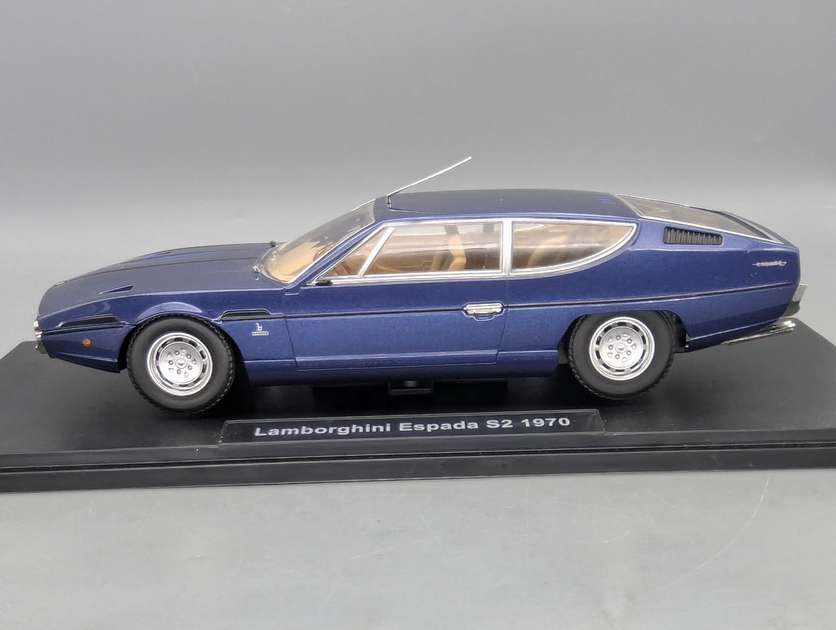 Modellautos 1:18 KK-Scale Lamborghini Espada S2 1970 Blau mit OVP