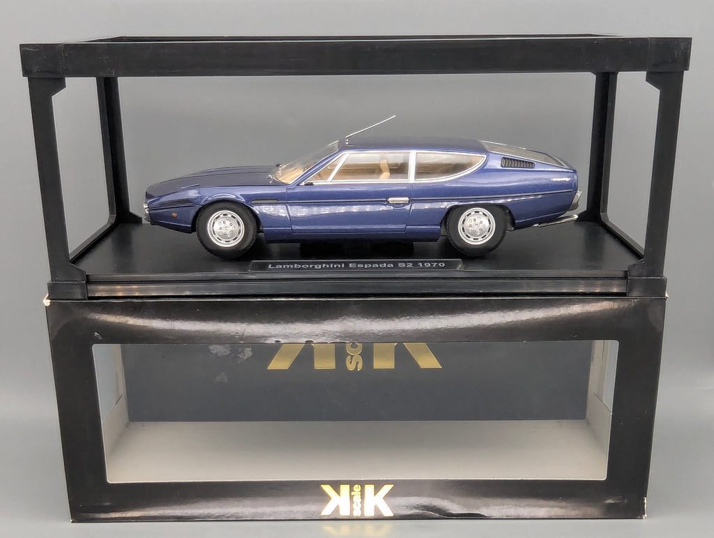 Modellautos 1:18 KK-Scale Lamborghini Espada S2 1970 Blau mit OVP