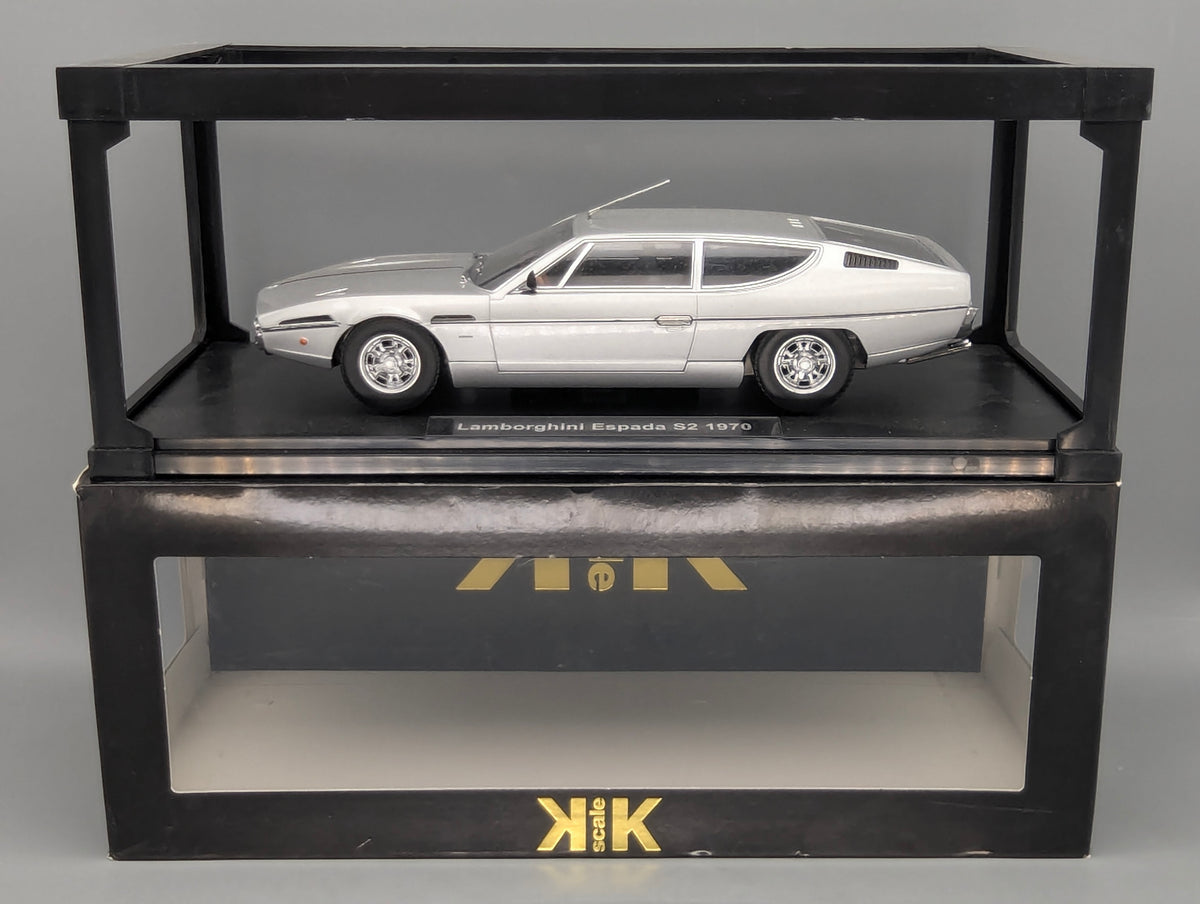 Modellautos 1:18 KK-Scale Lamborghini Espada S2 1970 Silber mit OVP
