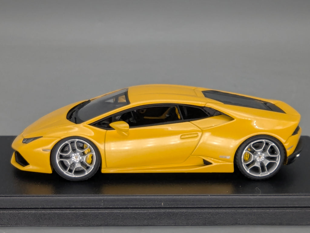 Modellautos 1:43 Looksmart Lamborghini Huracan LP610-4 Met. Gelb Giallo Midas mit OVP