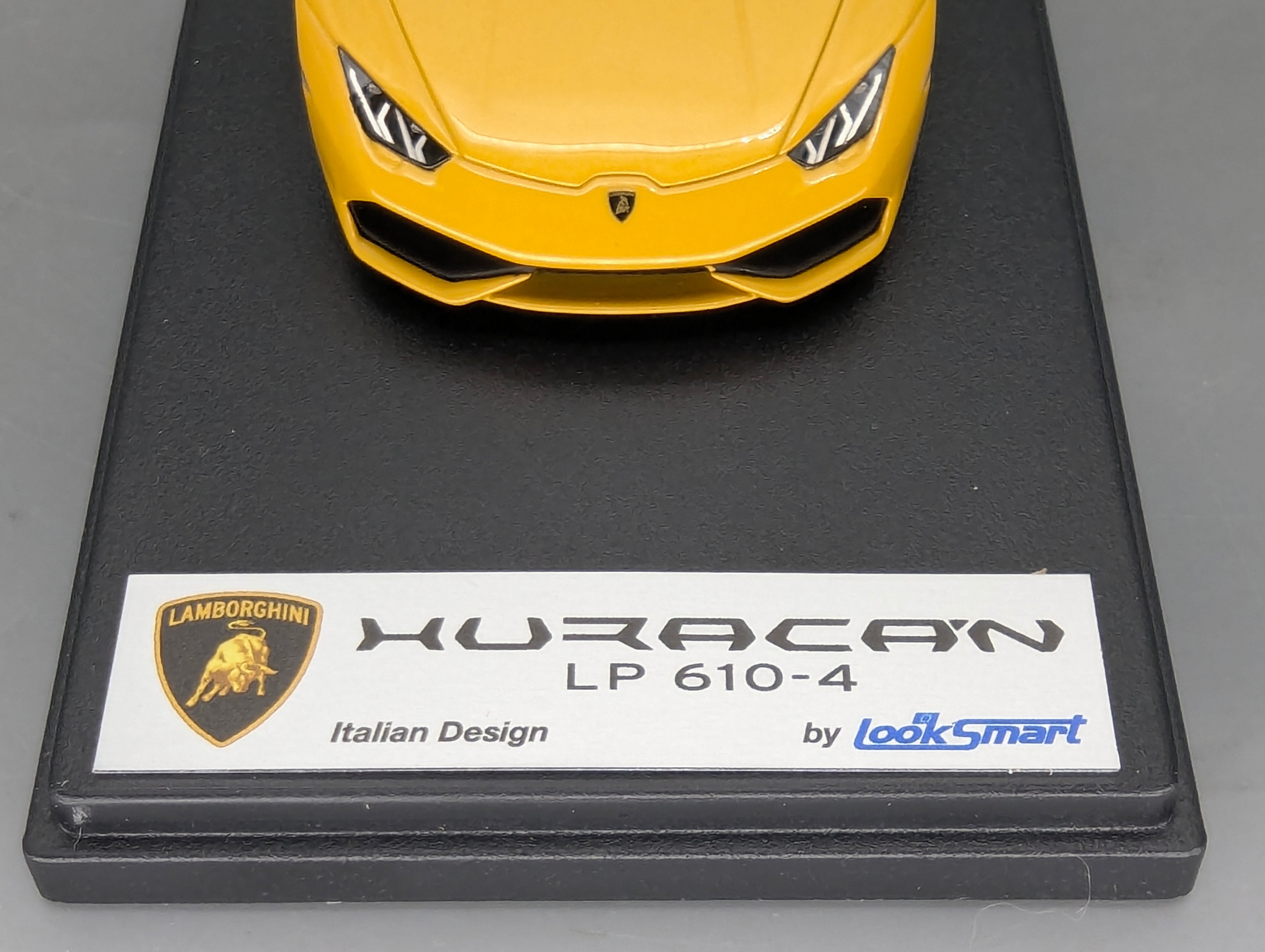Modellautos 1:43 Looksmart Lamborghini Huracan LP610-4 Met. Gelb Giallo Midas mit OVP