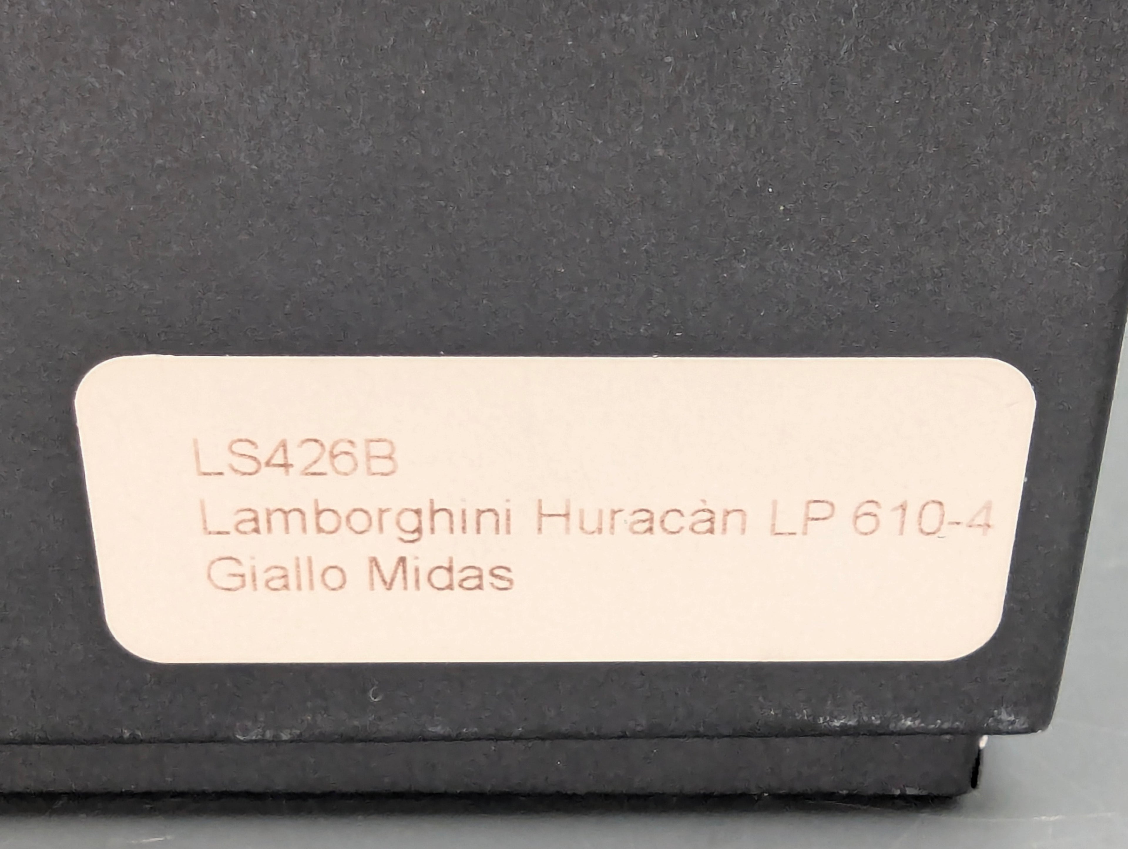 Modellautos 1:43 Looksmart Lamborghini Huracan LP610-4 Met. Gelb Giallo Midas mit OVP