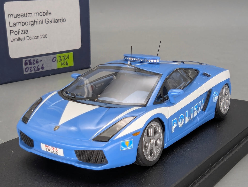 Modellautos 1:43 Looksmart Museum Mobile Lamborghini Gallardo Polizia Ltd 200 pcs OVP