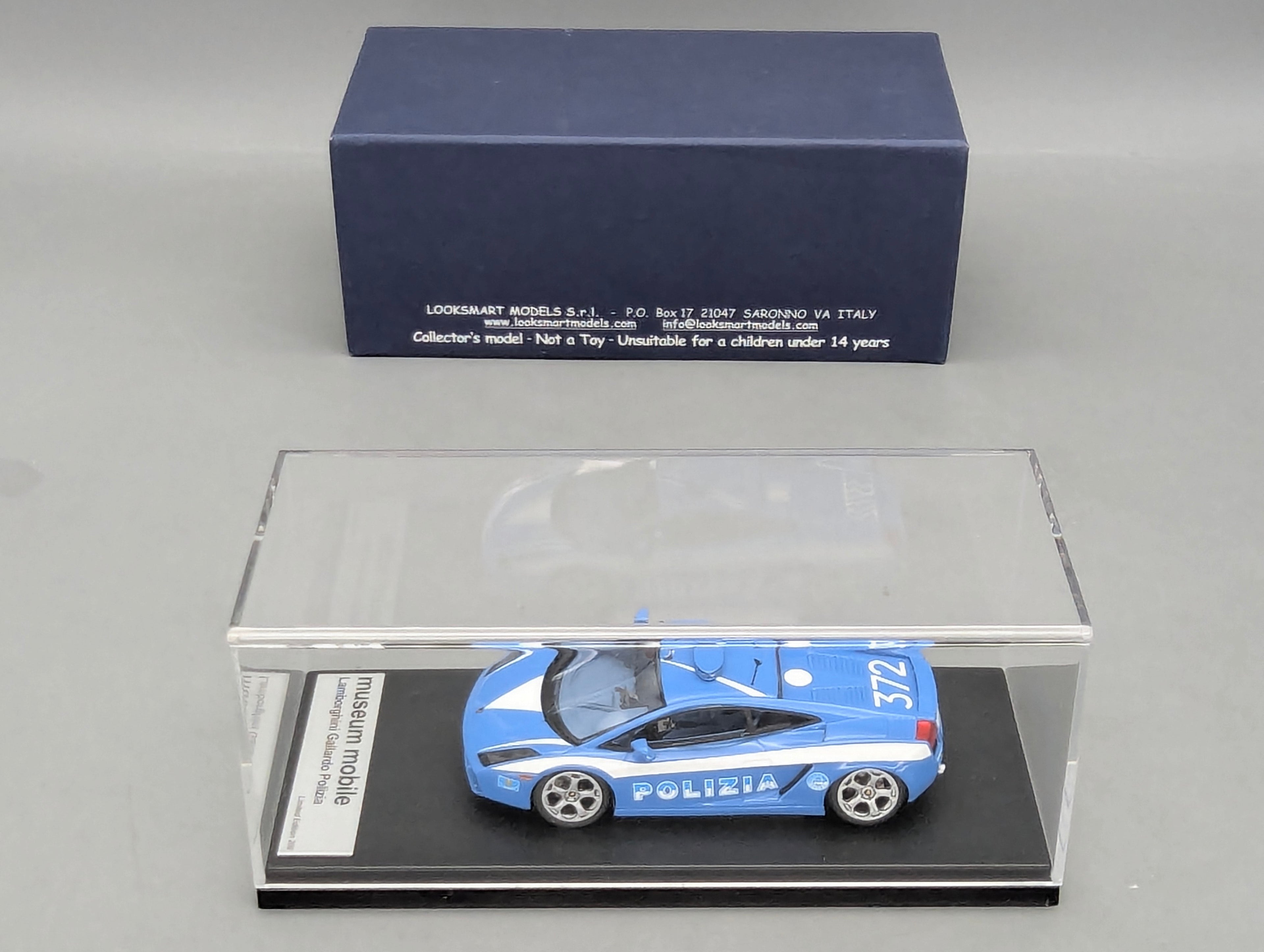 Modellautos 1:43 Looksmart Museum Mobile Lamborghini Gallardo Polizia Ltd 200 pcs OVP