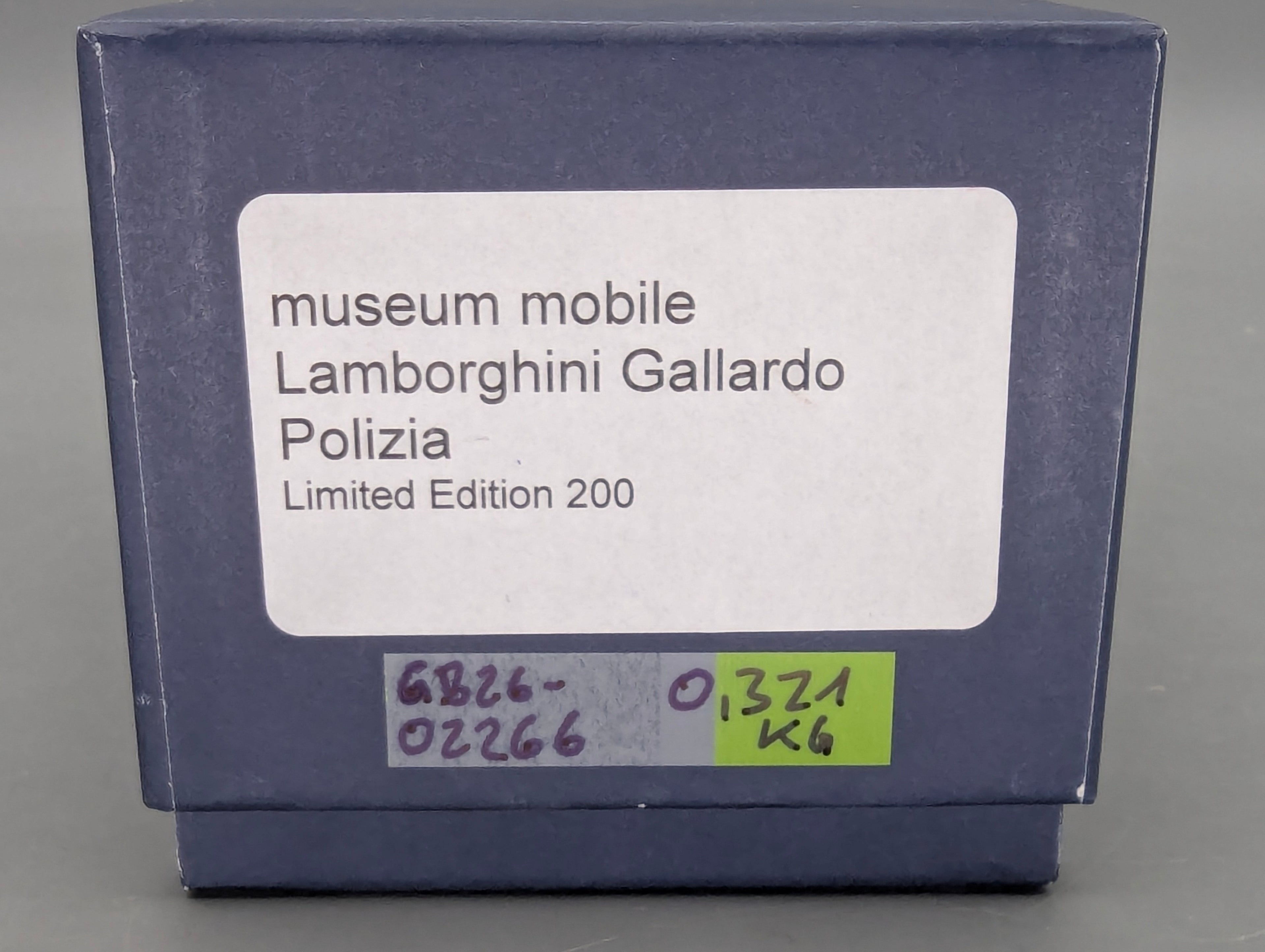 Modellautos 1:43 Looksmart Museum Mobile Lamborghini Gallardo Polizia Ltd 200 pcs OVP