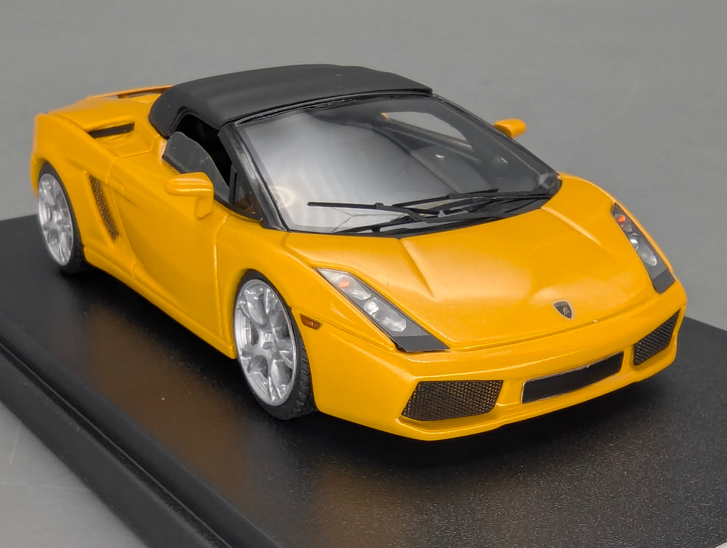 Modellautos 1:43 Looksmart Lamborghini Gallardo Spider Soft Top Metallic Yellow mit OVP