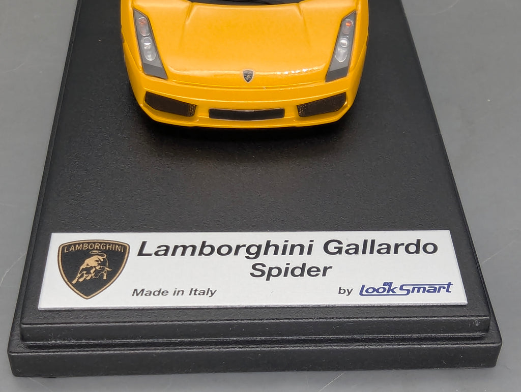 Modellautos 1:43 Looksmart Lamborghini Gallardo Spider Soft Top Metallic Yellow mit OVP