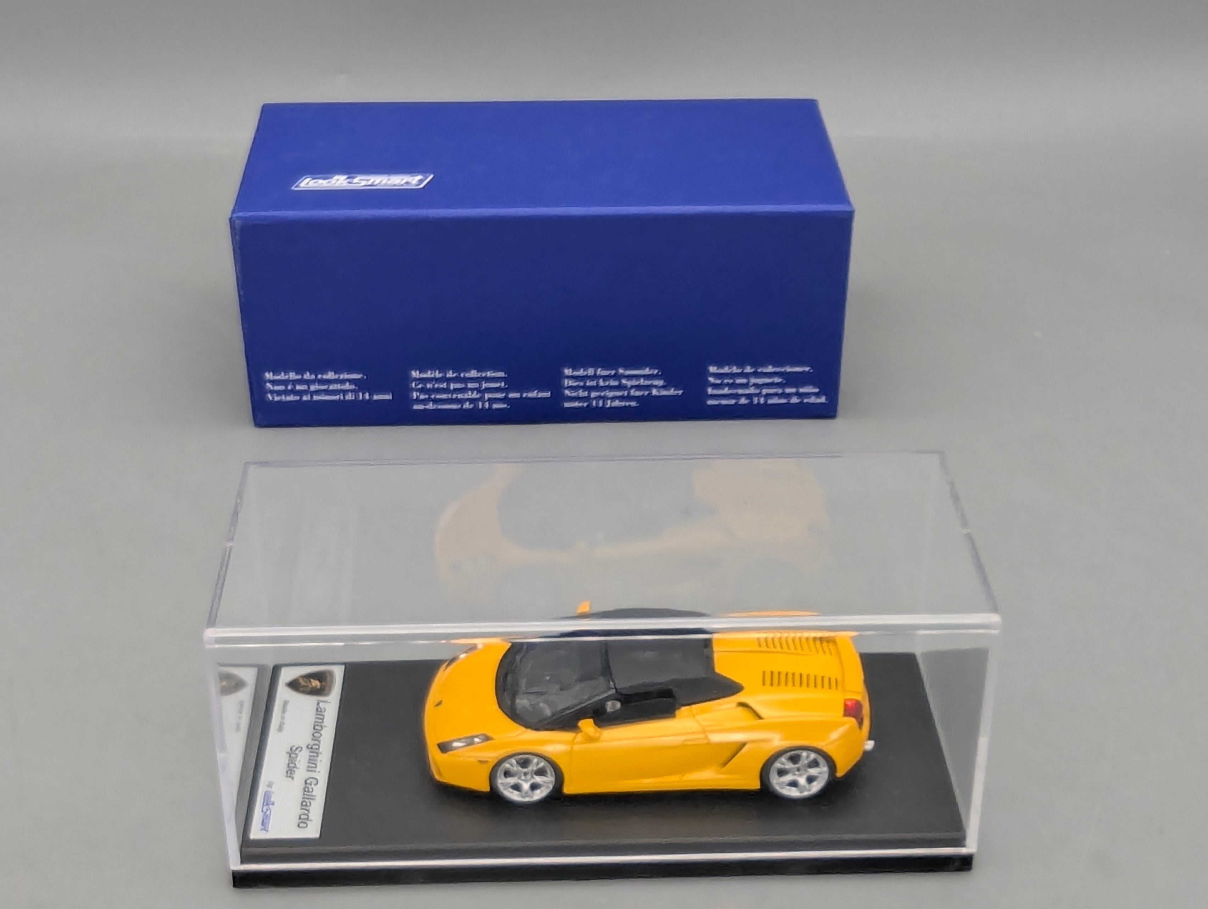 Modellautos 1:43 Looksmart Lamborghini Gallardo Spider Soft Top Metallic Yellow mit OVP