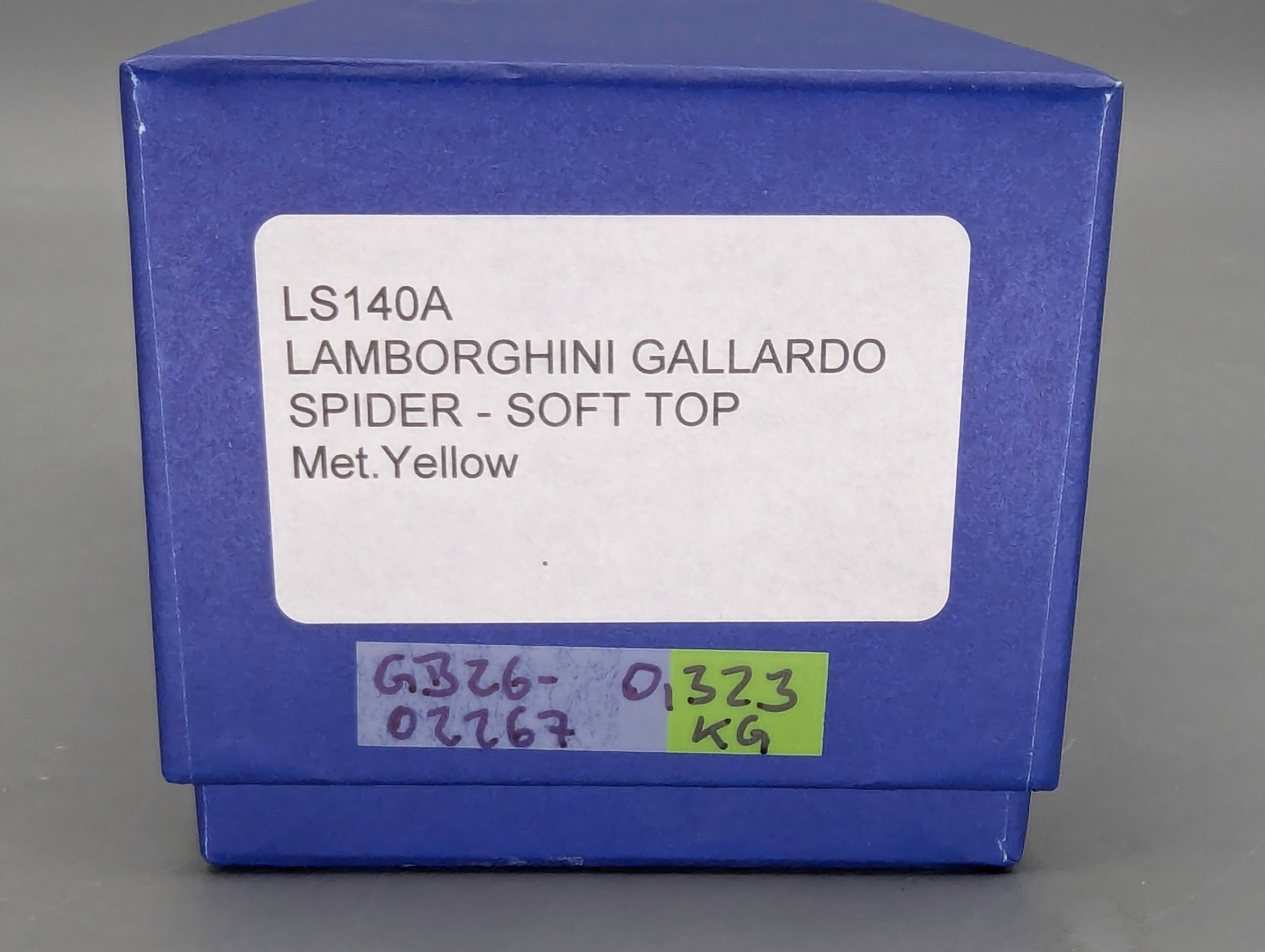 Modellautos 1:43 Looksmart Lamborghini Gallardo Spider Soft Top Metallic Yellow mit OVP