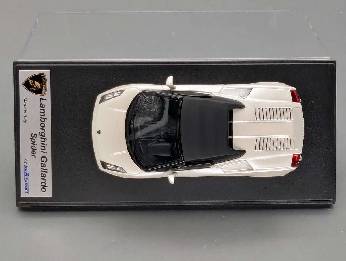 Modellautos 1:43 Looksmart Lamborghini Gallardo Spider Soft Top Pearl White mit OVP