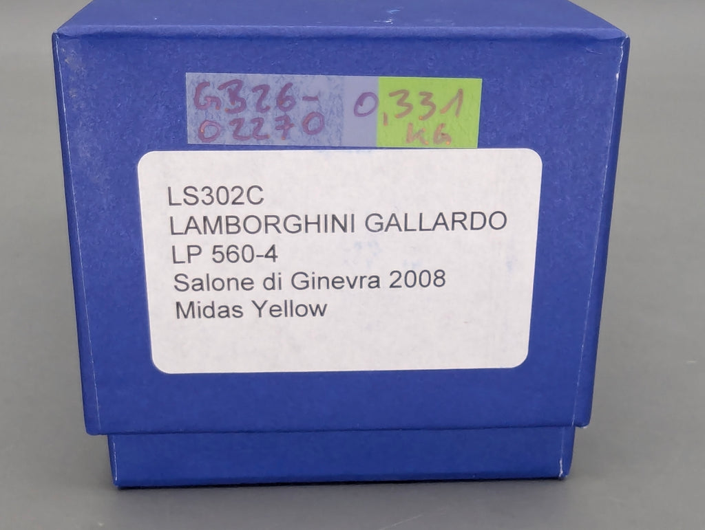Modellautos 1:43 Looksmart Lamborghini Gallardo LP560-4 Genf 2008 Midas Yellow OVP