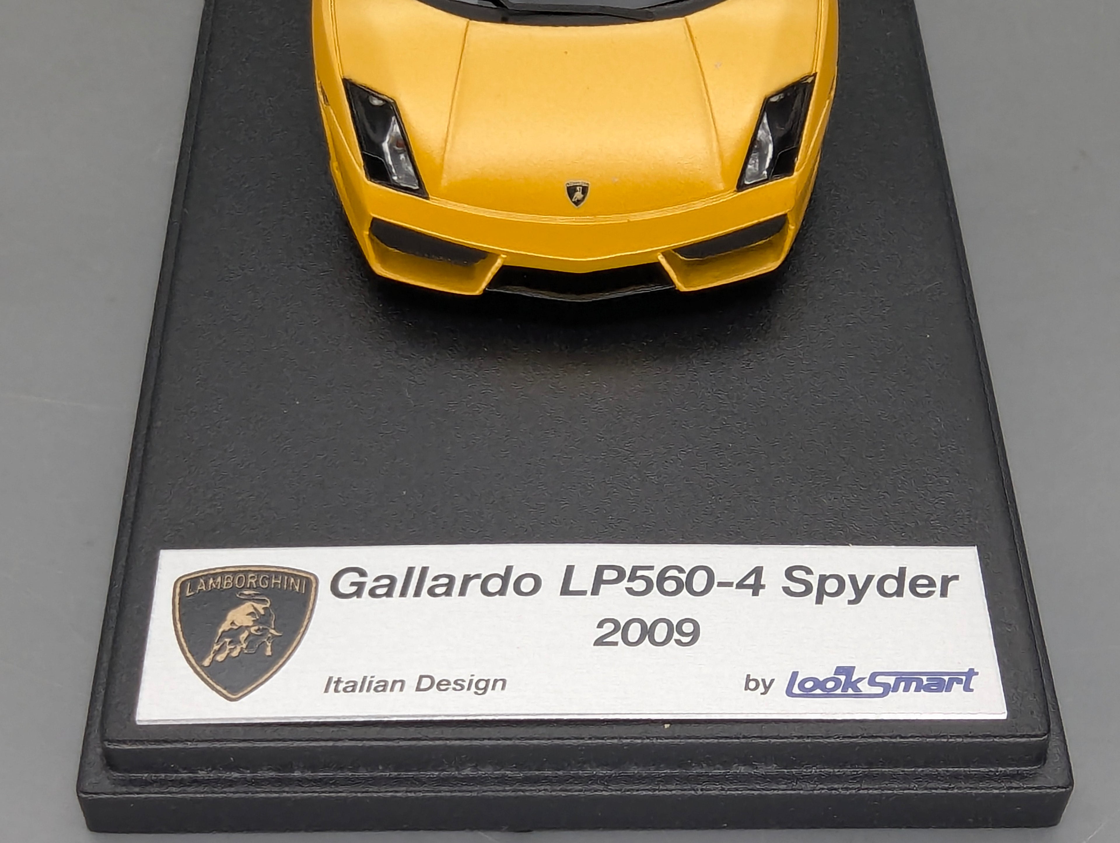 Modellautos 1:43 Looksmart Lamborghini Gallardo LP560-4 Spider 2009 Midas Yellow OVP