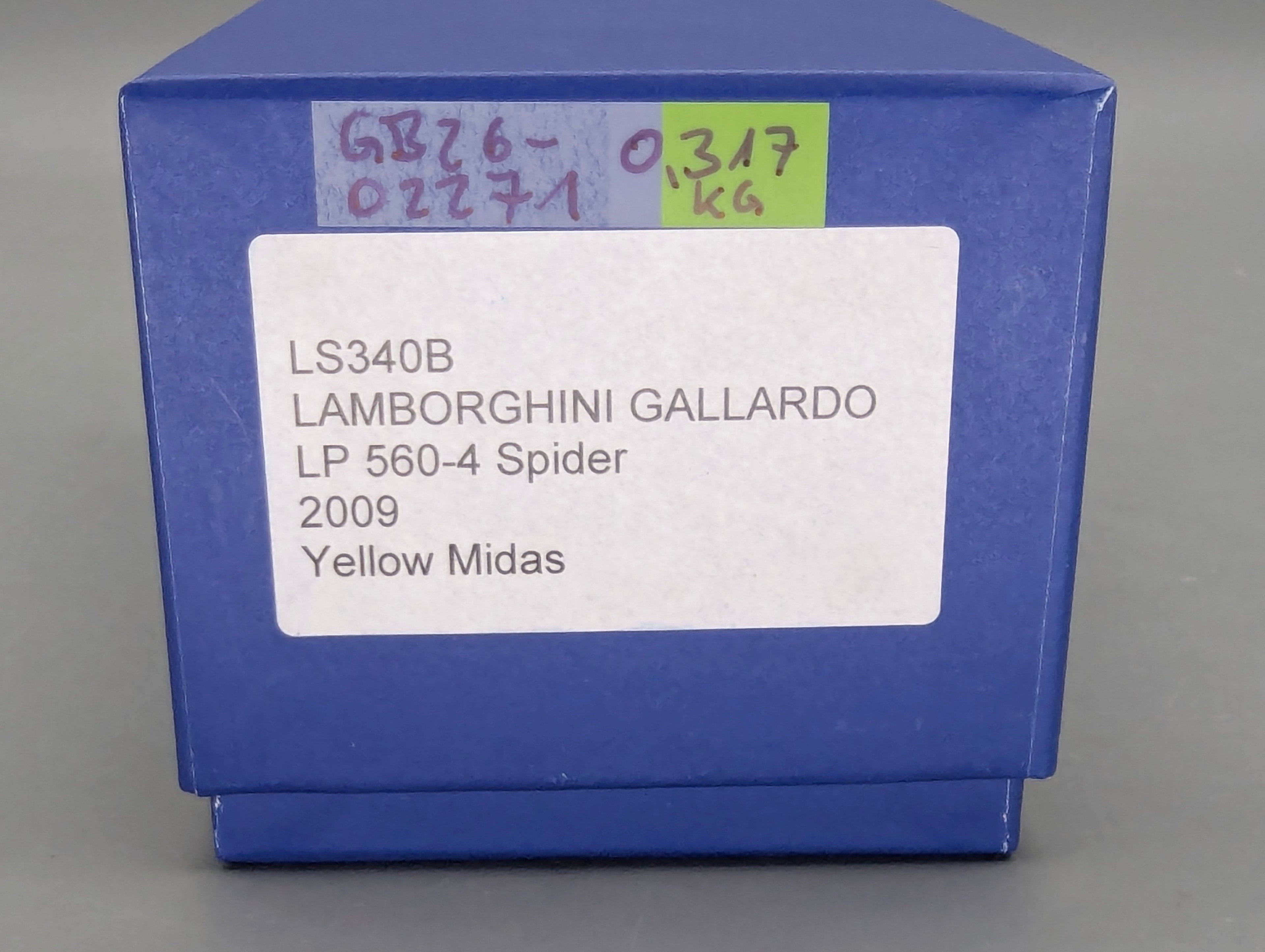 Modellautos 1:43 Looksmart Lamborghini Gallardo LP560-4 Spider 2009 Midas Yellow OVP