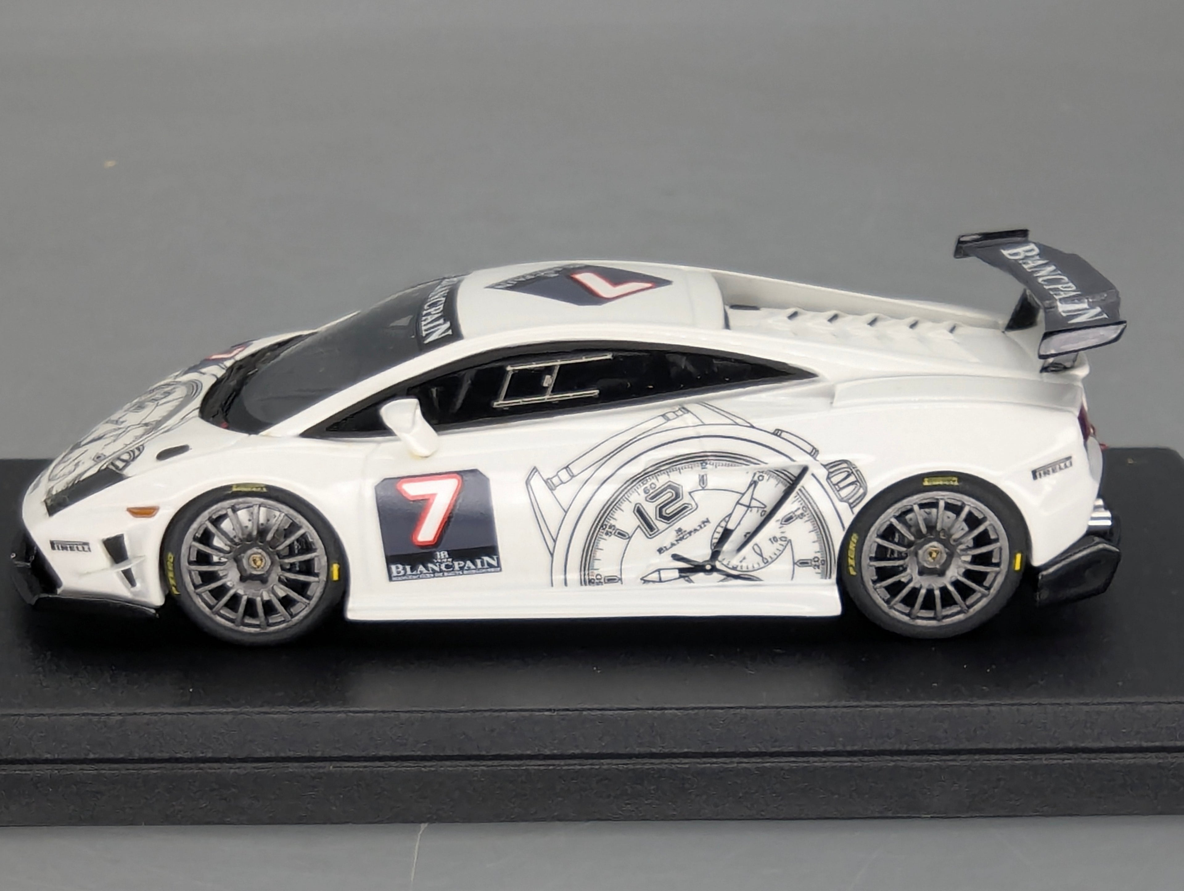 Modellautos 1:43 Looksmart Lamborghini Gallardo Super Trofeo 2009 Black Watch #7 OVP