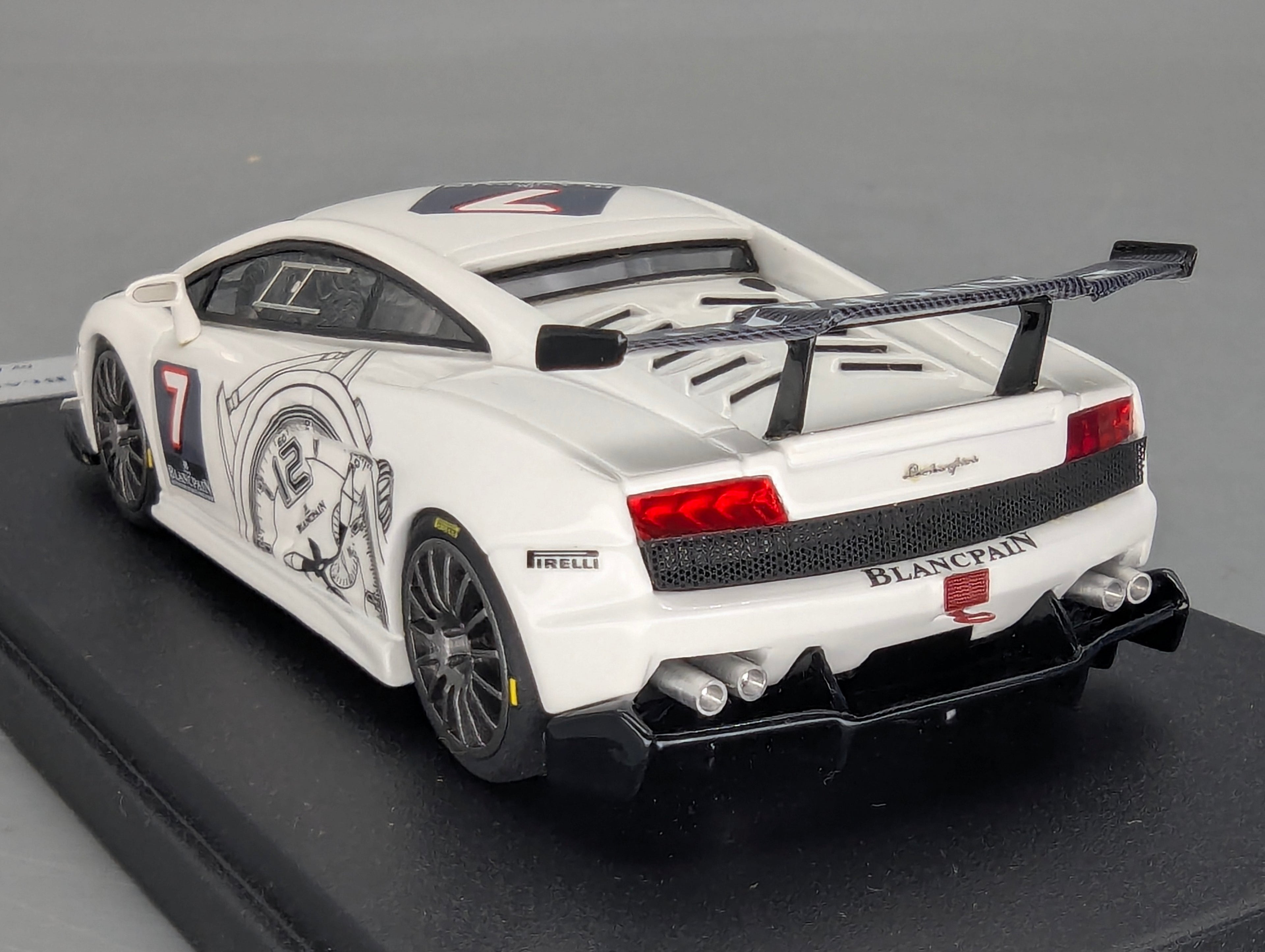 Modellautos 1:43 Looksmart Lamborghini Gallardo Super Trofeo 2009 Black Watch #7 OVP