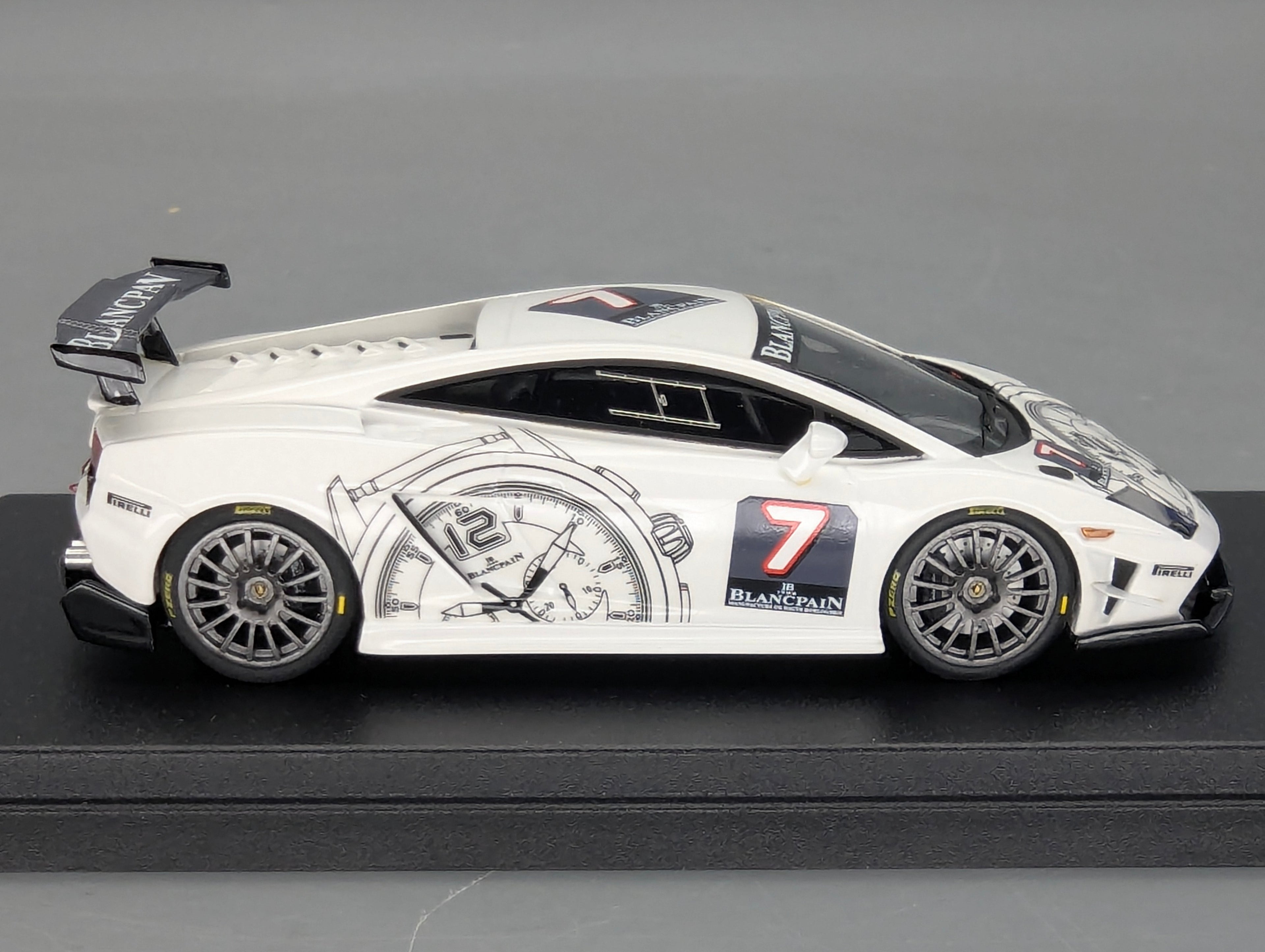 Modellautos 1:43 Looksmart Lamborghini Gallardo Super Trofeo 2009 Black Watch #7 OVP