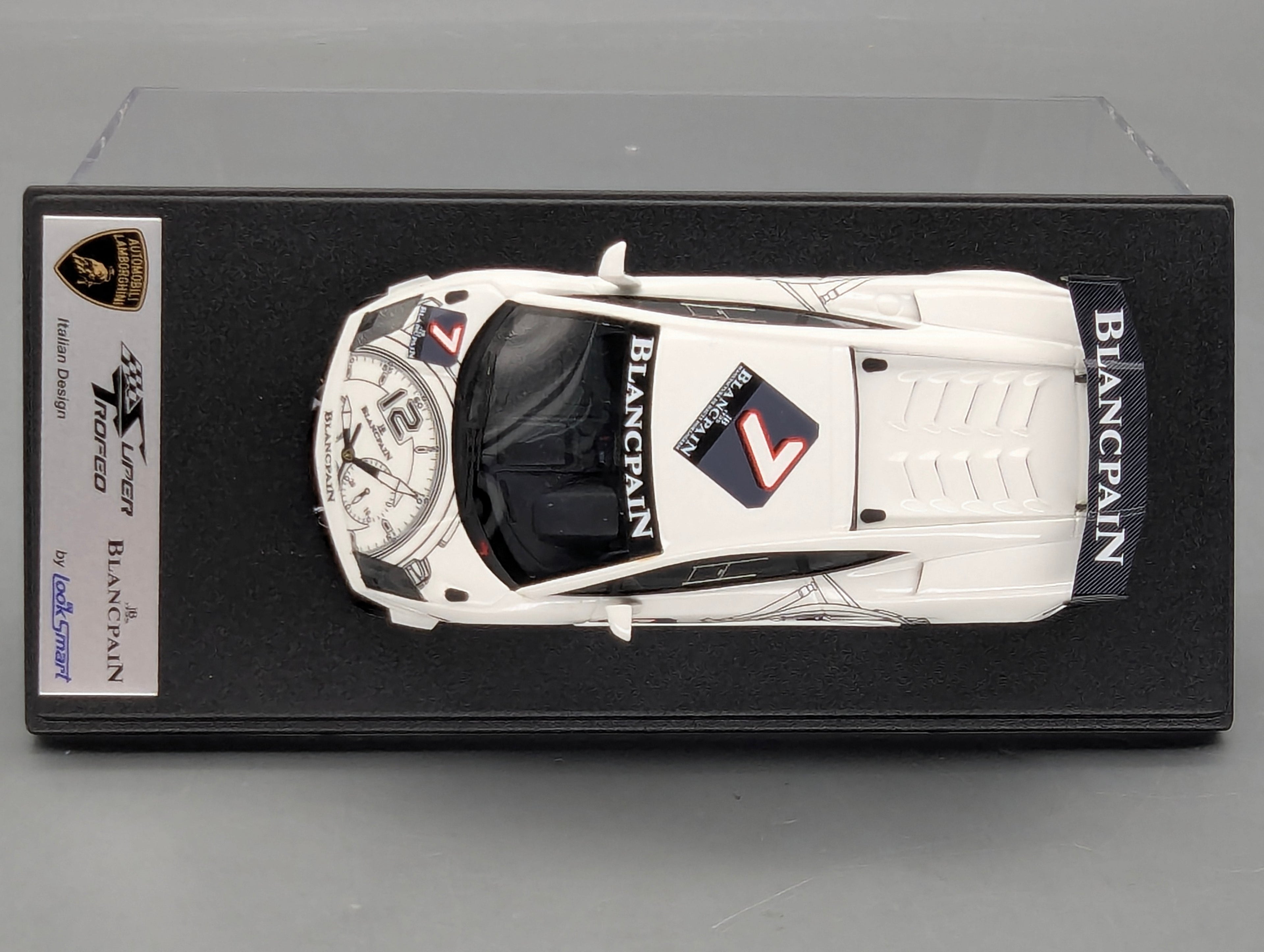 Modellautos 1:43 Looksmart Lamborghini Gallardo Super Trofeo 2009 Black Watch #7 OVP