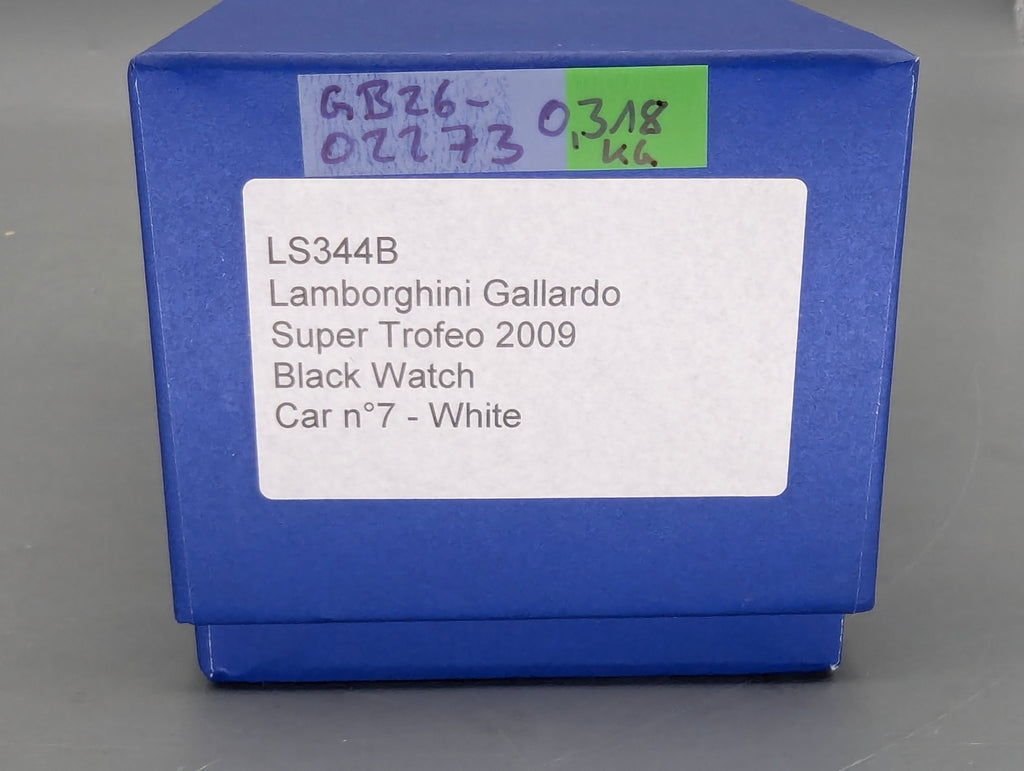 Modellautos 1:43 Looksmart Lamborghini Gallardo Super Trofeo 2009 Black Watch #7 OVP