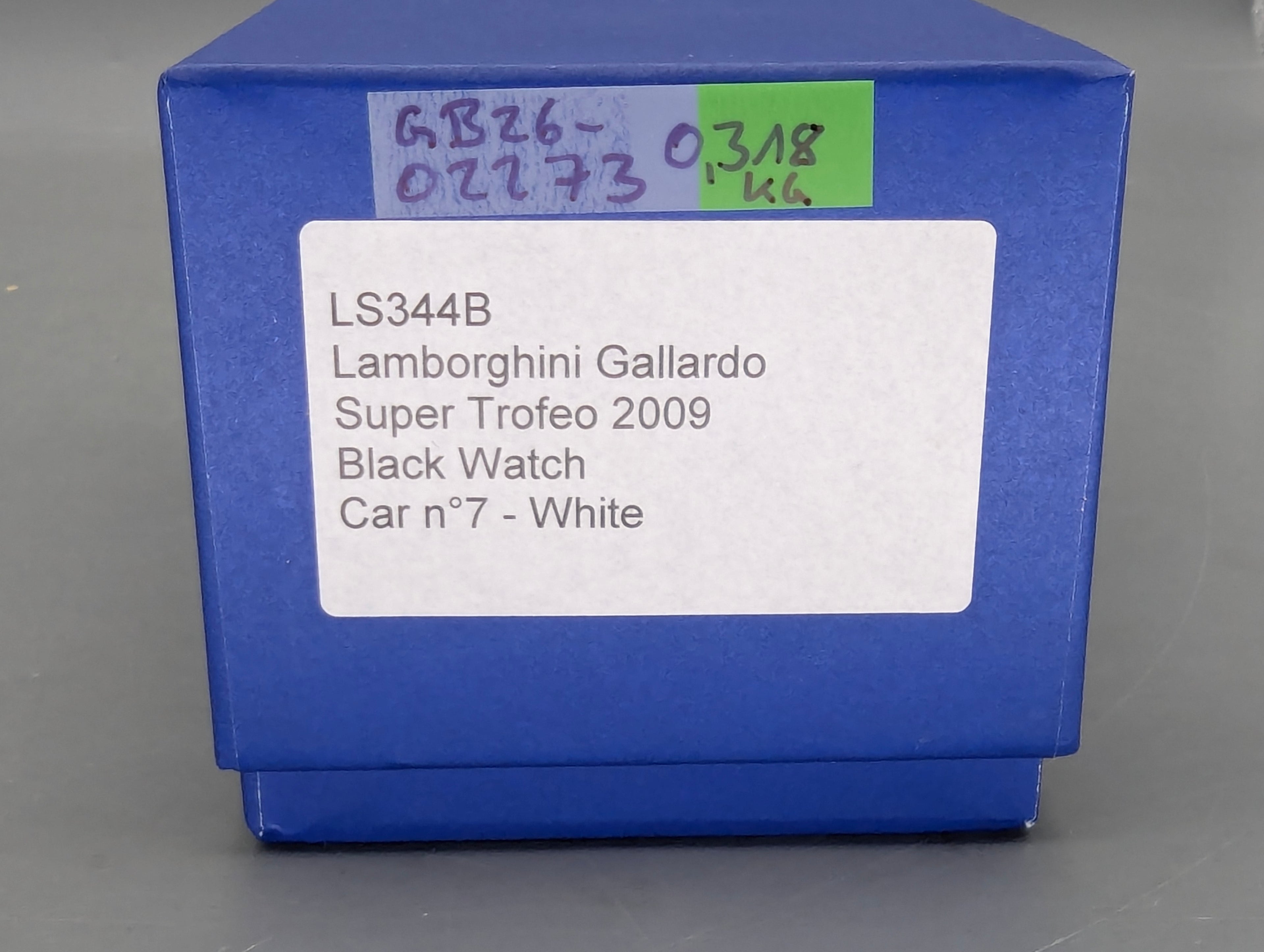 Modellautos 1:43 Looksmart Lamborghini Gallardo Super Trofeo 2009 Black Watch #7 OVP