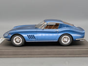 Modellautos 1:18 BBR RGM Ferrari 275 GTB Metallic Blue 1966 Ltd 01/10 mit Lederplatte Vitrine OVP