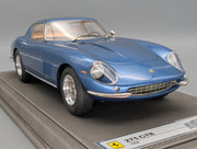 Modellautos 1:18 BBR RGM Ferrari 275 GTB Metallic Blue 1966 Ltd 01/10 mit Lederplatte Vitrine OVP