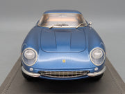 Modellautos 1:18 BBR RGM Ferrari 275 GTB Metallic Blue 1966 Ltd 01/10 mit Lederplatte Vitrine OVP