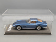 Modellautos 1:18 BBR RGM Ferrari 275 GTB Metallic Blue 1966 Ltd 01/10 mit Lederplatte Vitrine OVP