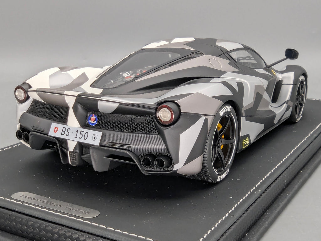 Modellautos 1:18 BBR Ferrari LaFerrari Caouflage Ltd 118/159 mit OVP
